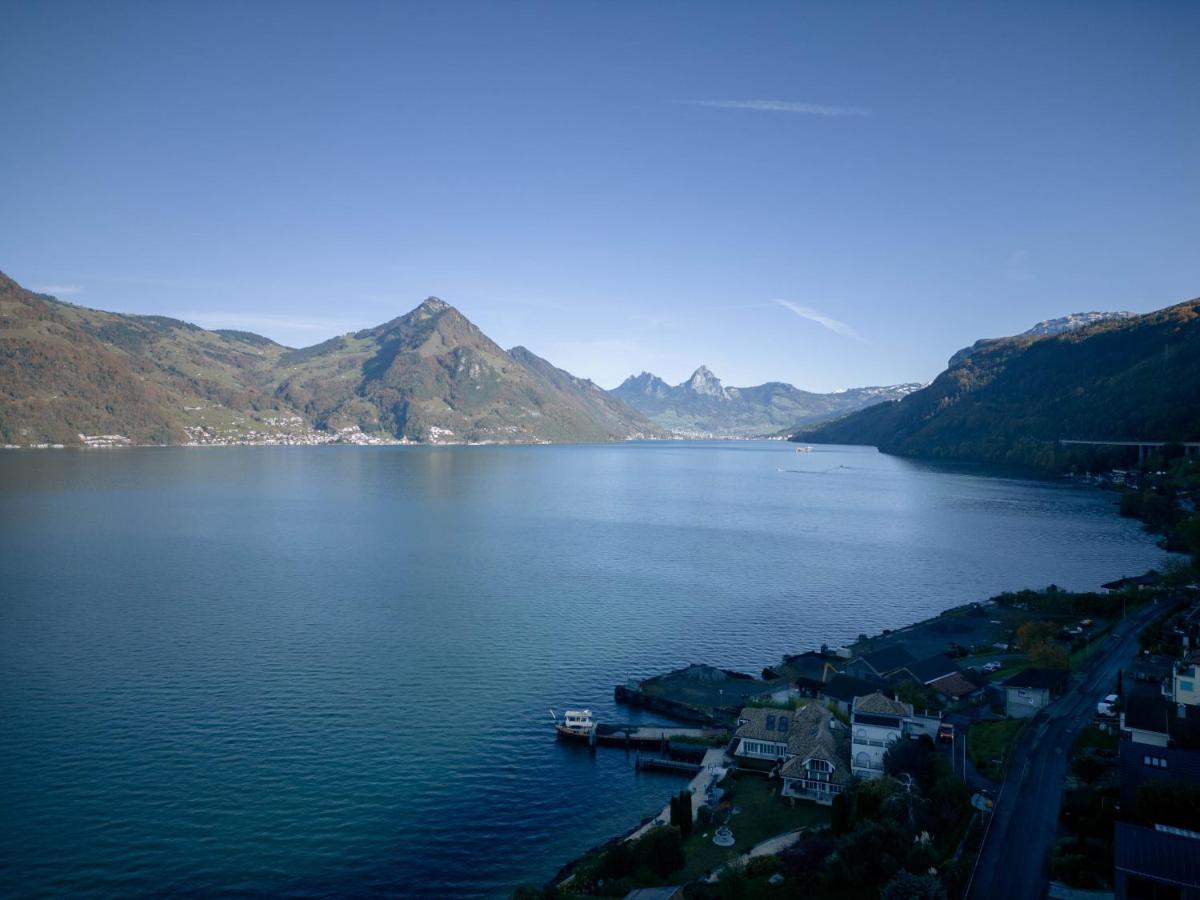 Chez-Marie Vue Fantastique Entre Lac Et Montagne Beckenried Exterior photo